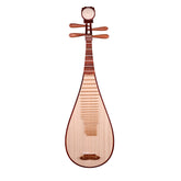 YueHai 914JZ-1 Pipa – Dalbergia Ostosperma Wood, Natural Finish, Yun Cloud Head, Wooden Pegs