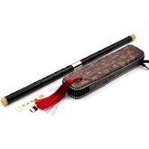 Professional Flute Chinese C key Dizi for Beginners with Free Membrane & Glue Set Traditional Chinese Aged Rosewood Instrument