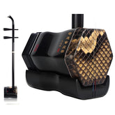 HuQiu Premium Black Ebony Professional Erhu (Golden Seal) 5132 – Masterfully Crafted for Professional Performance