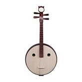 Yuehai 521 Entry-Level Daruan – Hardwood Chinese Lute in Wine Red Finish with Peony Headstock(硬木)