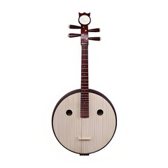 Yuehai 521 Entry-Level Daruan – Hardwood Chinese Lute in Wine Red Finish with Peony Headstock(硬木)