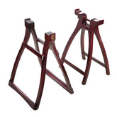 Dunhuang Professional Master-Apprentice Folding Guzheng Stand – Solid Wood A-Frame, Portable Design