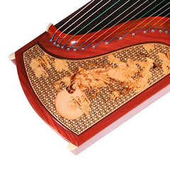 Dunhuang Guzheng 692F "Jade Shadow Eternal" – Premium Carved Zither with Transparent and Bright Tone