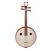 Yuehai 524 Daruan – Professional Chinese Lute in Natural Finish, Made from Dalbergia Oliveri (Burmese Rosewood黄檀木)