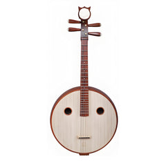 Yuehai 524 Daruan – Professional Chinese Lute in Natural Finish, Made from Dalbergia Oliveri (Burmese Rosewood黄檀木)