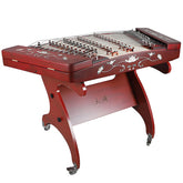 YueHai 622L-A Premium African Rosewood Yangqin with Mother-of-Pearl Lotus Inlay – Natural Finish