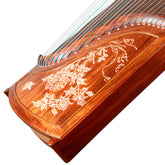 Huali Guzheng 705GD “Whisper of Butterflies” – Rosewood Frame, Bone Powder Inlay, Grade A Paulownia Soundboard