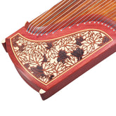 Dunhuang Guzheng 694M-HF "Fishing Boat Song at Dusk (Red Maple Glare)" – 163cm Zither with Red Maple Inlay, Premium Ancient Rosewood