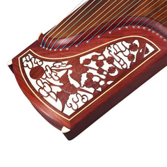 Dunhuang Guzheng 694DQ "Double Cranes Facing the Sun" – 163cm Zither with Mother-of-Pearl Inlay, Bright and Transparent Tone