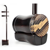 HuQiu Ebony Professional Gaohu 5412 – Premium Chinese High-Pitched Fiddle with Burmese Python Skin & German Strings