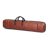 Deluxe Crocodile-Pattern Leather Erhu Case – Dual-Shoulder & Hand-Carry with Hygrometer and Storage Compartment