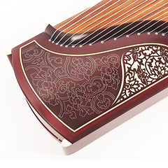 Dunhuang Guzheng 698JM - Dreamlike Blossoms (繁花如梦) - Intricate Carved Inlay, Clear and Responsive Tone