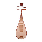 YueHai 914B-AA Concert Pipa – Premium Dalbergia Ostosperma, Natural Polish, Yun Cloud Head, Wooden Pegs
