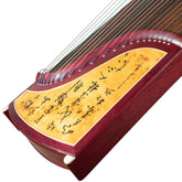 Huali Guzheng 504QS “Flowing Clouds” – Rosewood Frame, Hand-Painted Lacquer Art, Grade A Paulownia Soundboard