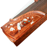 Huali Guzheng 703BH “Moonlight Over the Lotus Pond” — Rosewood Frame, Mother-of-Pearl Inlay, Professional Grade