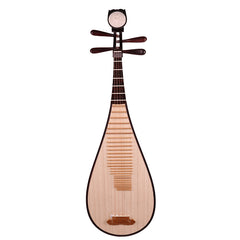 YueHai 918 Pipa – Dalbergia Louvelii Wood, Natural Finish, Yun Cloud Head, Wooden Pegs