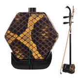 Lu Linsheng Ebony Erhu – Three-Star Model for Beginners & Intermediate Players, Hexagonal Body, Traditional Chinese Instrument