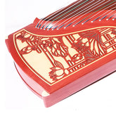 Dunhuang Guzheng 694M-HH "Fishing Boat Song at Dusk (Lotus)" – 163cm Zither with Floral Inlay, Premium Ancient Rosewood