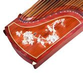 Dunhuang Guzheng 694L "Colorful Auspiciousness (Peony)" – 163cm Zither with Inlaid Shell Craft, Transparent and Bright Tone