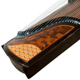Huali Guzheng 805ML “Great Waves Wash the Sand” – Premium Ebony Frame Chinese Zither with Grade-1 Paulownia Soundboard