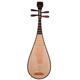YueHai 918JZ-2 Concert-Grade Pipa – Premium Dalbergia Louvelii Wood, Natural Polish, Cloud Head, Wooden Pegs