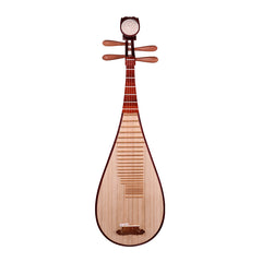 YueHai 912-B African Rosewood Pipa – Natural Finish, Wooden Pegs, Yun Cloud Head