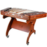 YueHai 623L-A Professional Yangqin – Grand Dalbergia Rosewood with Mother-of-Pearl & Colorful Shell Inlay