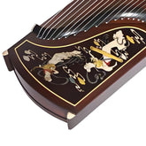 Dunhuang Guzheng 695LCC "Flying Celestial Dance" – Impressive Pyrography Craft, Bright Transparent Tone, Premium Indonesian Black Rosewood
