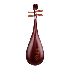 YueHai 912-B African Rosewood Pipa – Natural Finish, Wooden Pegs, Yun Cloud Head
