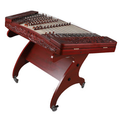YueHai 622M-A Dragon Carving Yangqin – Premium African Rosewood, Model 402 Professional Dulcimer