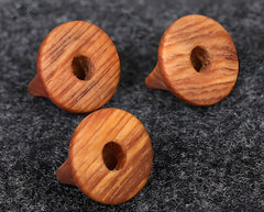 Three-Part Old Pine Erhu Bridges (Set of 3) – Solid Wood Round-Shaped for Enhanced Tone