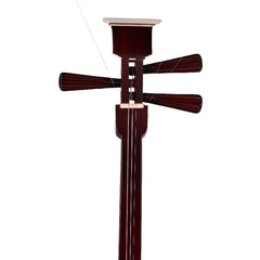 YueHai Model 301 Hardwood Xiao Sanxian – Deep Red Finish, Handcrafted Traditional Chinese Instrument