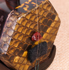 Oval-Shaped Indian Red Sandalwood(小叶紫檀) Erhu Bridge – Handcrafted Precision for Refined Tone