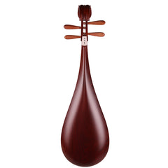 YueHai 914JZ-1 Pipa – Dalbergia Ostosperma Wood, Natural Finish, Yun Cloud Head, Wooden Pegs