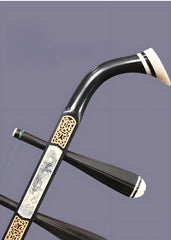 Wan Qixing Ebony(黑檀) Erhu – Authentic Chinese Fiddle for Beginners & Intermediate Players