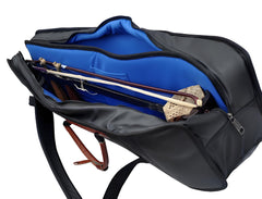 Deluxe Dual Erhu Case – Faux Leather, Velvet Lining, High-Density Padding, Fits Two Instruments