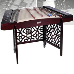Xinghai 8621T-2 Professional Yangqin – Mother-of-Pearl Inlay Chinese Hammered Dulcimer with Stand & Accessories