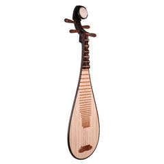 YueHai 9115-1 Chinese Pipa – Anog Araracanga Wood, Natural Finish, Yun Cloud Head, Wooden Pegs