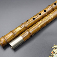 Professional Huangtanwood Xiao Flute | Handcrafted Yellow Sandalwood Bamboo Flute for Performers & Learners