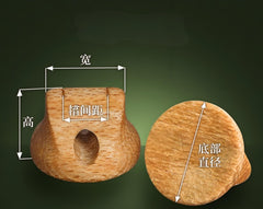 Professional Erhu Bridge - Handcrafted Chun Wood for Enhanced Sound – Premium Round Shape (Set of 3)