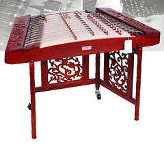 Xinghai 8622M Professional Yangqin – African Padauk Chinese Hammered Dulcimer with Dragon Relief Design