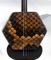 HuQiu Old Rosewood Professional Erhu "Er Quan二泉" (Gold Seal) 5141 – Expert-Level Two-String Chinese Violin Fiddle