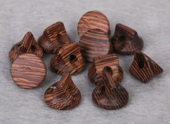 Professional Erhu Bridge - Handcrafted Chicken Wing Wood for Enhanced Sound – Premium Round Shape (Set of 3)