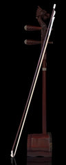Wan Qixing Performance Erhu Bow – Red Bamboo with Natural White Horsehair