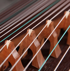 Dunhuang 694M "Fishing Boat Song at Dusk" Guzheng – 163cm Zither with Floral Inlay, Premium Ancient Rosewood