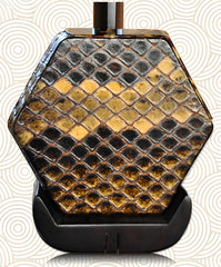 HuQiu Premium Dalbergia (Large Leaf) Rosewood Professional Erhu (Gold Seal) 5133 – Expert-Level Two-String Chinese Violin Fiddle