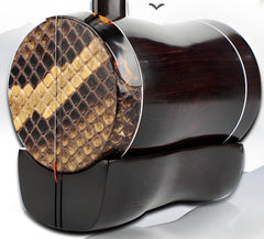 HuQiu Ebony Professional Gaohu 5412 – Premium Chinese High-Pitched Fiddle with Burmese Python Skin & German Strings