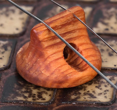 Three-Part Old Pine Erhu Bridges (Set of 3) – Solid Wood Round-Shaped for Enhanced Tone