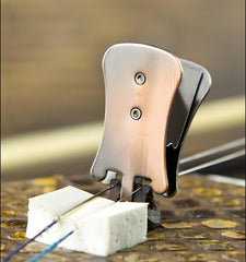 Professional Brushed Antique Copper Erhu Mute – Sound Dampener Clip for Erhu Bridge