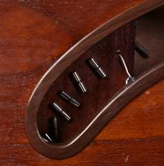 Dunhuang 694M "Fishing Boat Song at Dusk" Guzheng – 163cm Zither with Floral Inlay, Premium Ancient Rosewood